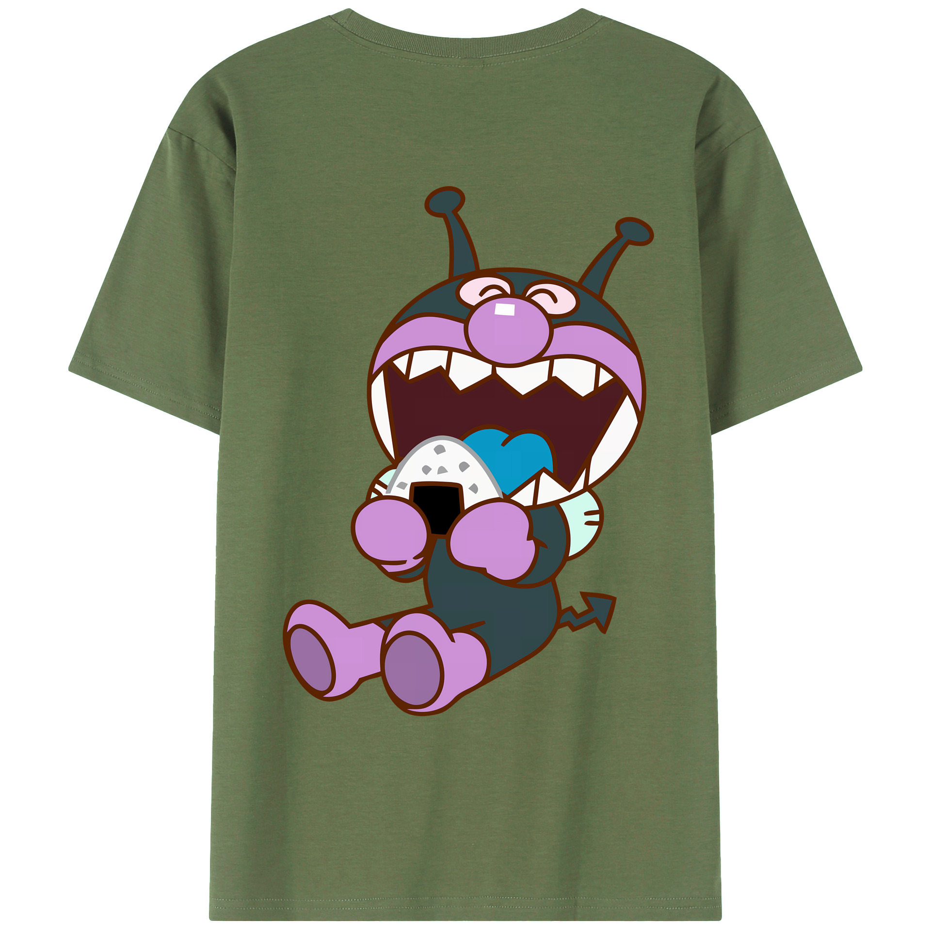 （画像用） アンパンマン Anpanman 綿100％ メンズ半袖Tシャツ（バックプリント） 通気性